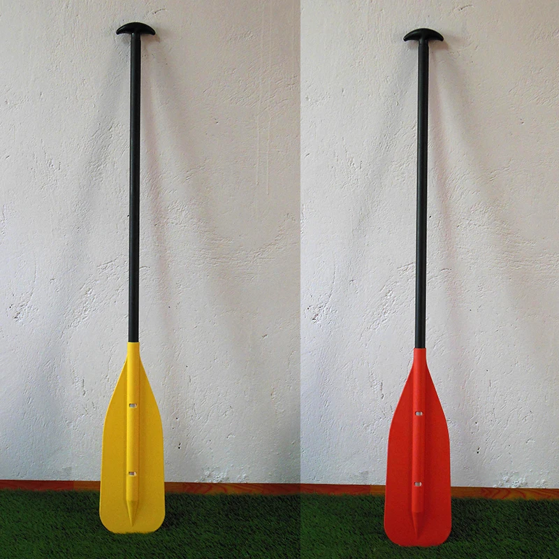 Canoe Kayak Paddling Water Sports Plastic PP Blade One Piece Fixed Length Aluminum Oar Canoe Paddle For Lakes and Rivers