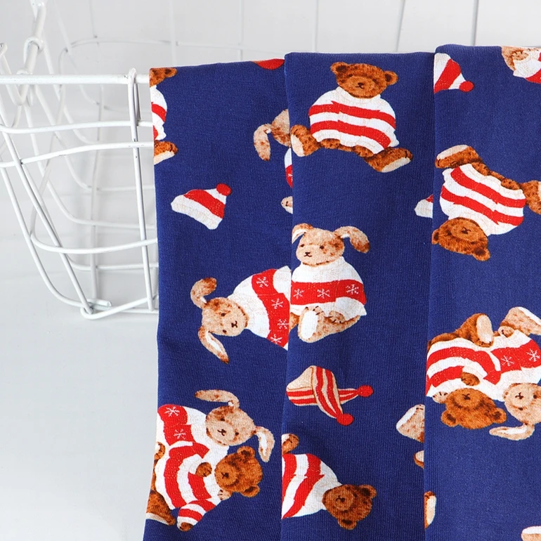 Wholesale Cheap Price Custom Logo Fabric Print Knitted Cotton Cheap Single Jersey Fabrics