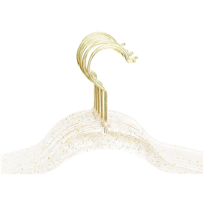 Custom Logo Transparent Acrylic Coat Hanger Acrylic Clothes Rack