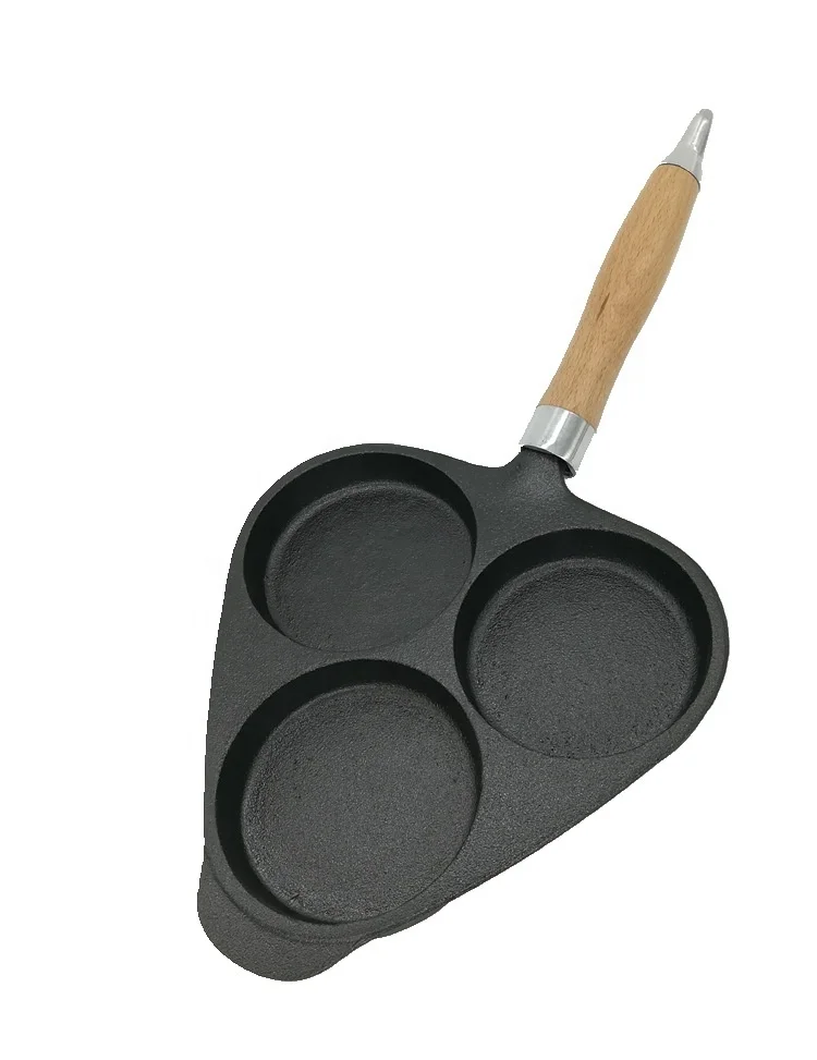 Mini egg dumpling pot non-stick pot crispy egg roll cast iron cooker pan