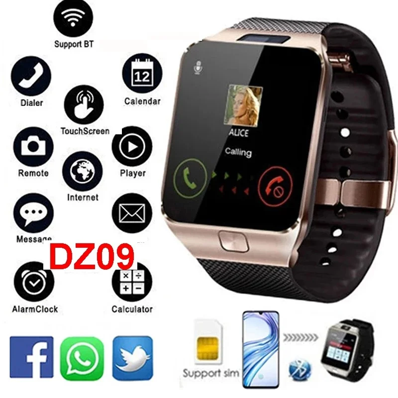 2023 Wholesale DZ09 Mobile Watch Phones Camera Video Call Touch Screen Reloj Smartwatch Dz09 smart watch