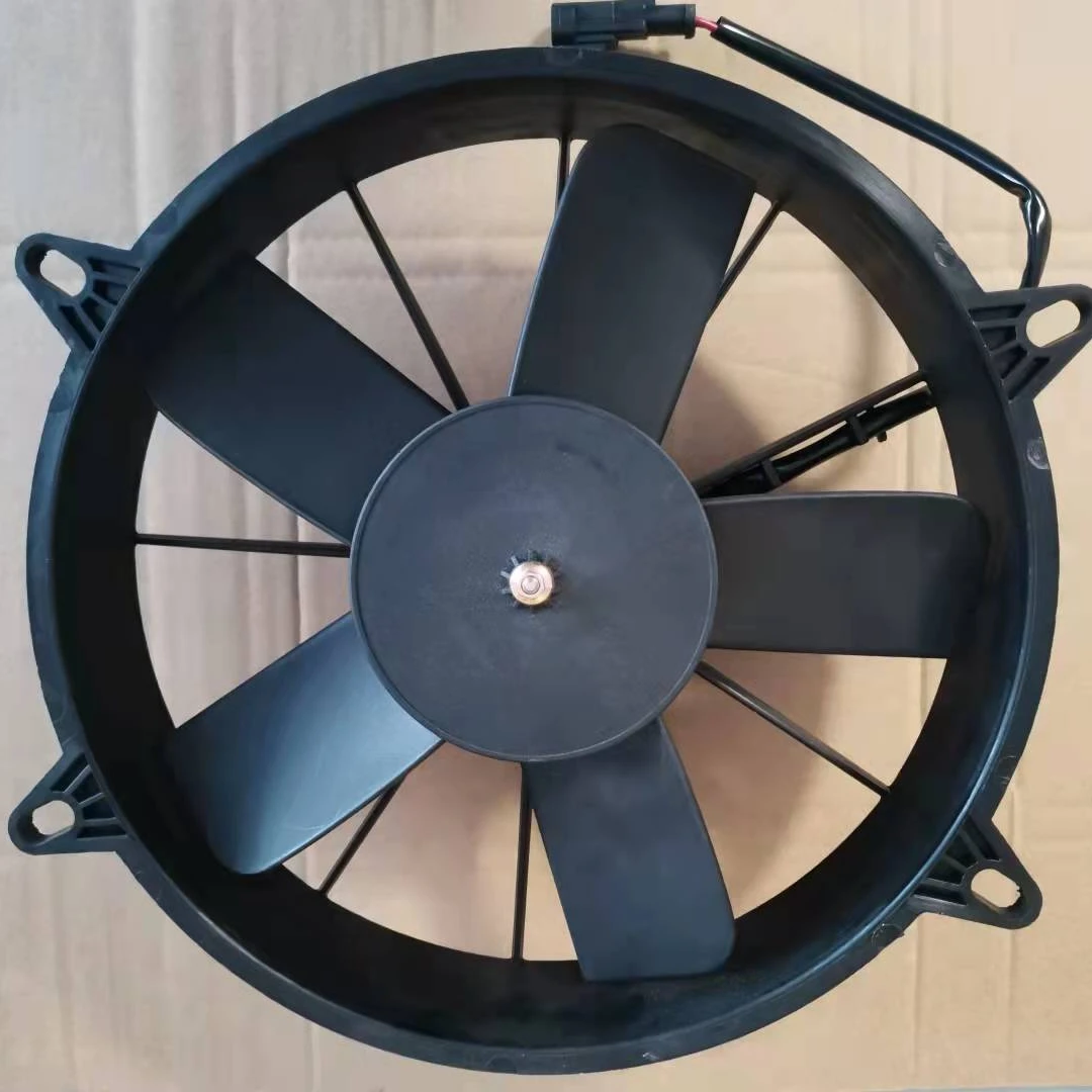new model 10 inch 255mm bus air conditioning 12V 24V dc brushed condenser fan