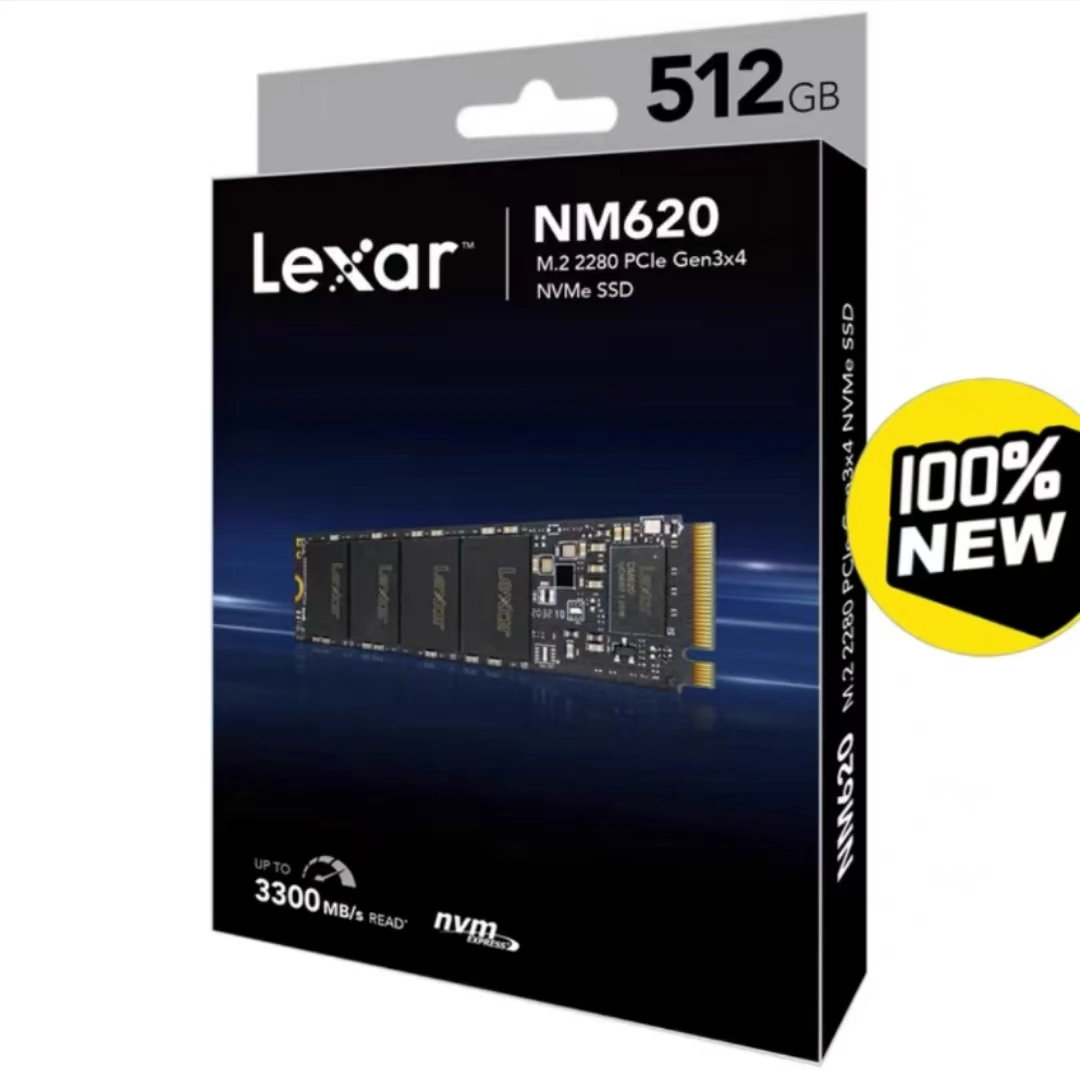 Lexar NM620 M.2 NVMe SSD  256GB/512GB/1TB PCIe Gen3x4 Solid State Disk SSD for Gaming PC up to 3500MB/s read 1300-3000MB/s write