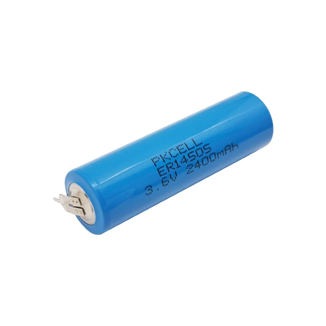 3.6V Li-SOCL2 battery ER14505 aa lithium batteries cells with solder pins