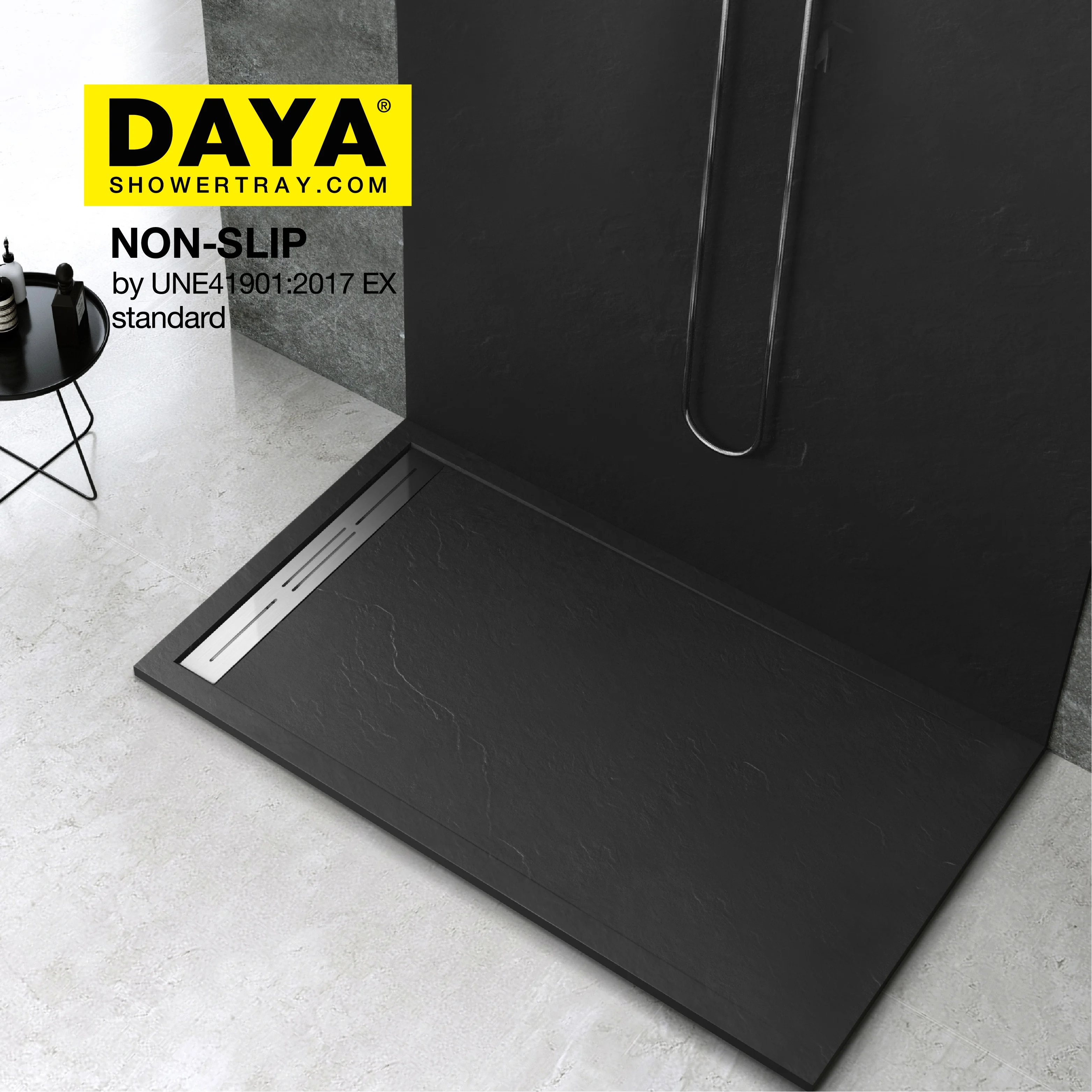 Solid Surface Waterproof Washroom Shower Base Walk in Shower Tray Tile Border Shower Pan
