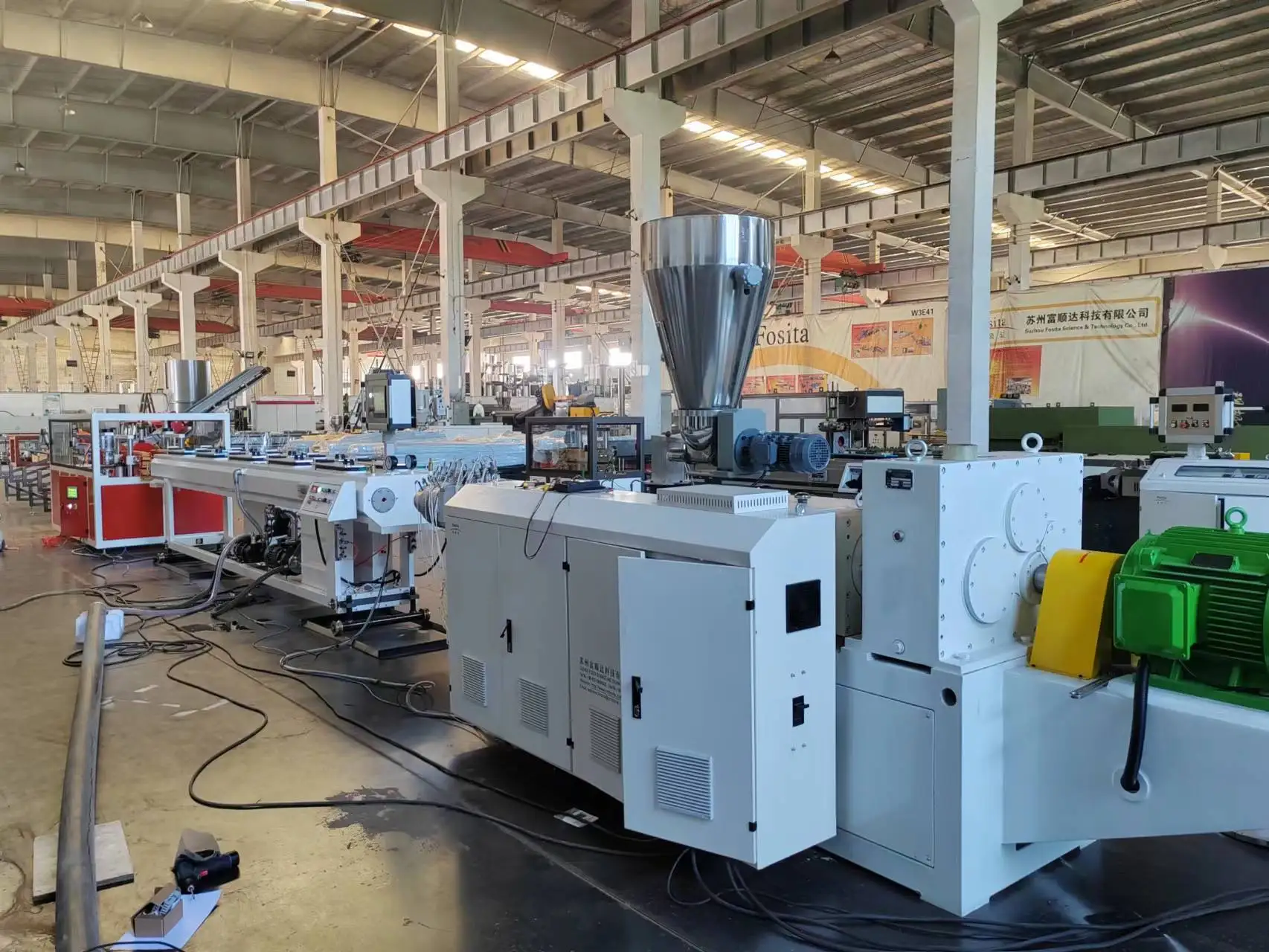 Экструзионная Машина SDL SJSZ65/132 для производства ПВХ труб, производственная линия 50-160 мм