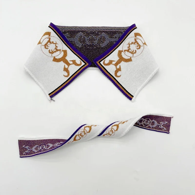 Sesame jacquard Rib Knit Cuff New Design Rib collar and ribbing cuff