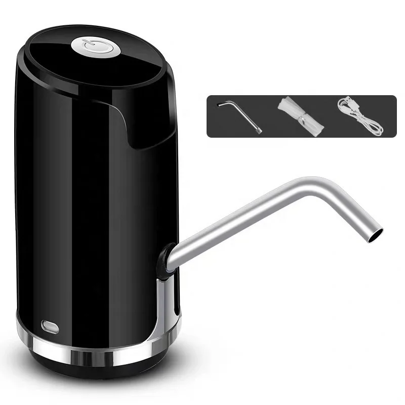 Portable USB Electric Water Dispenser Pump Automatic Stand Battery Home Office Outdoor Use Barreled Water Intake Pump Cold Water