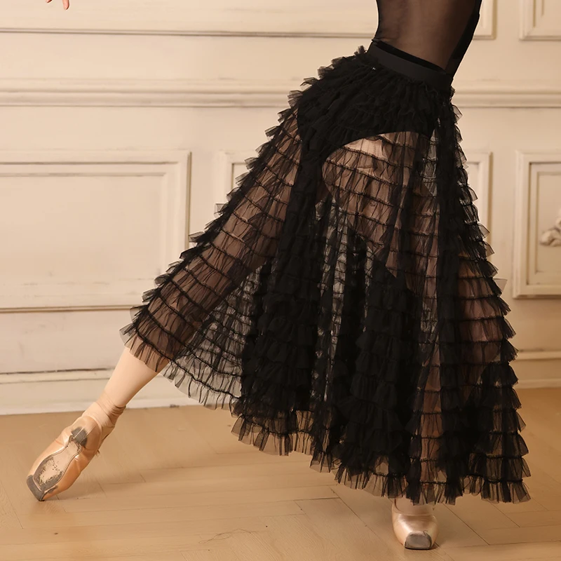 Camisole Strip Black Women Fashion Ballet Training Leotard Gymnastics Dancing Costume Adult Yoga Suit