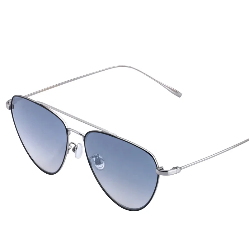 wholesale pilot metal frame custom logo polarized lens mirror aviation sunglasses 2019