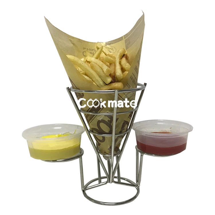 Конус закуски для жареной курицы стеллаж выставки товаров картофель фри бобинодержатели картошка держатель с приправа подставка
