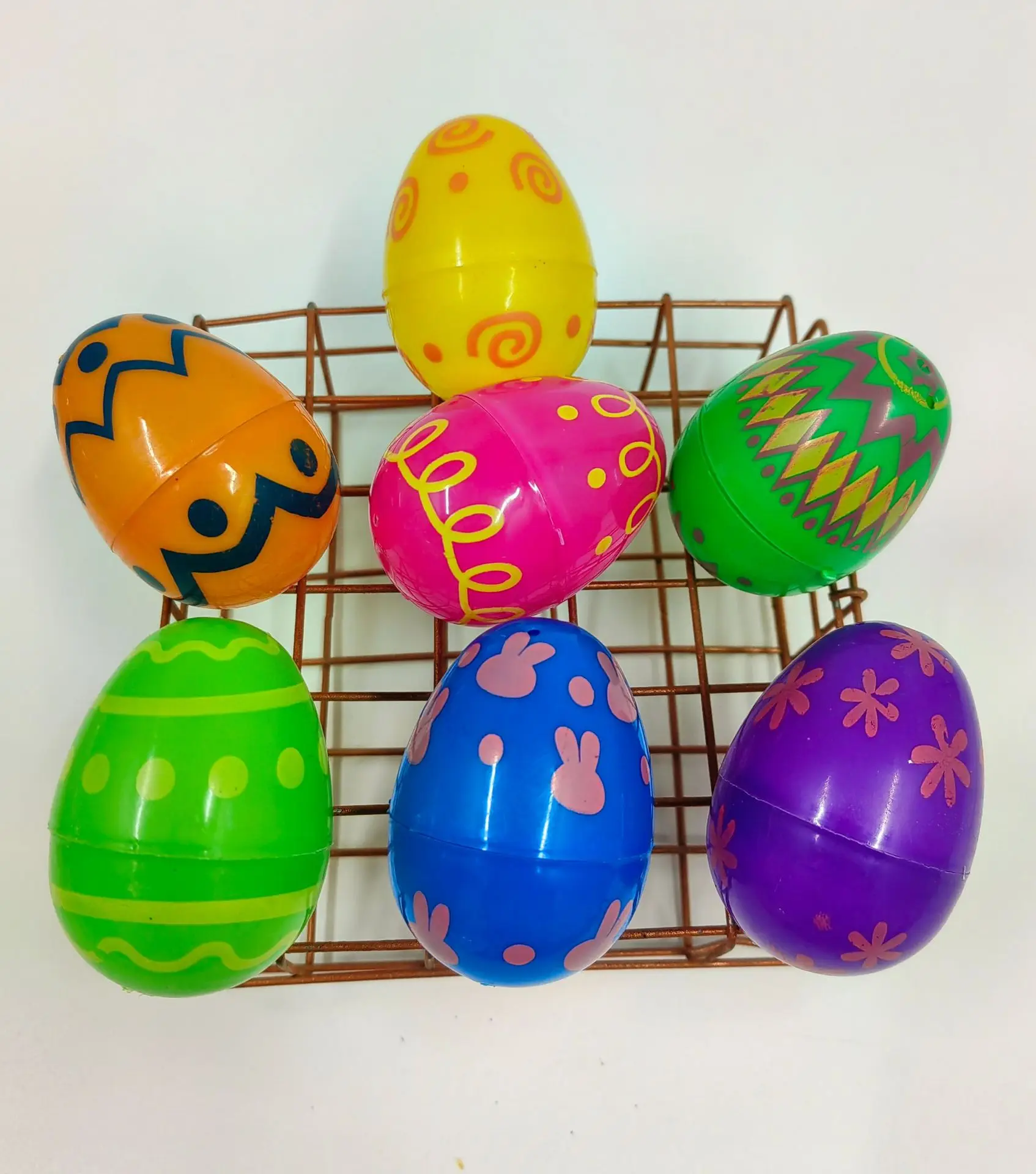 fast-shipping multi-color fillable 6cm plastic easter egg decorative easter egg for easter 2023