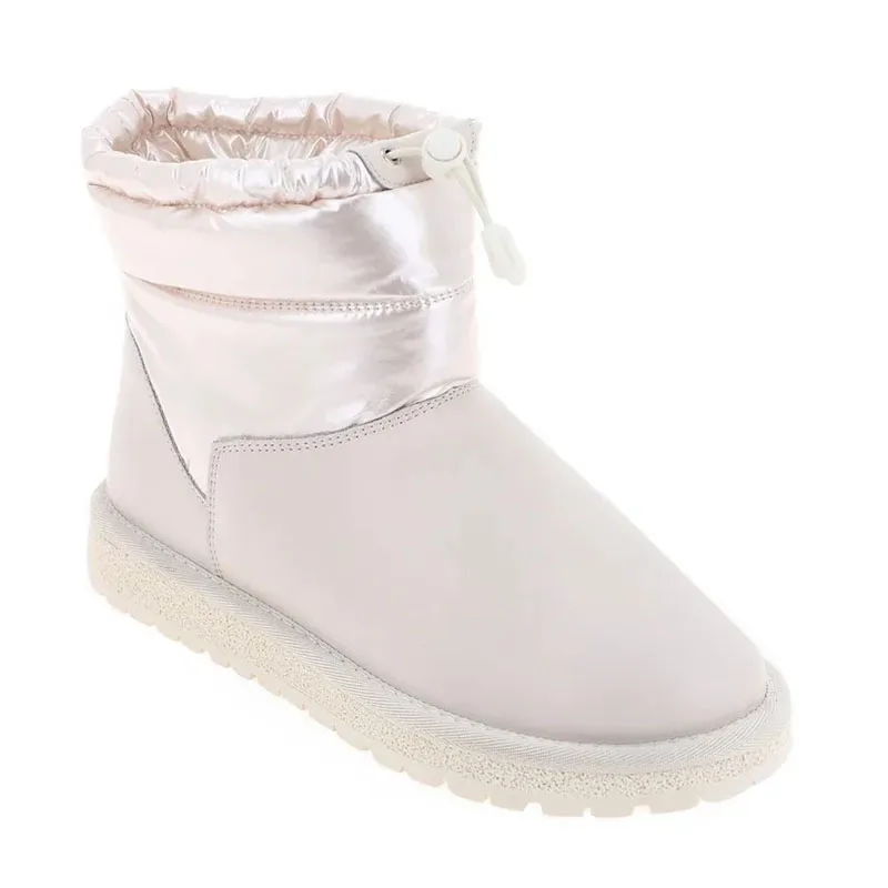 Durable warmly cold day snow boots fur plush lining women winter snow shoes Russia boots