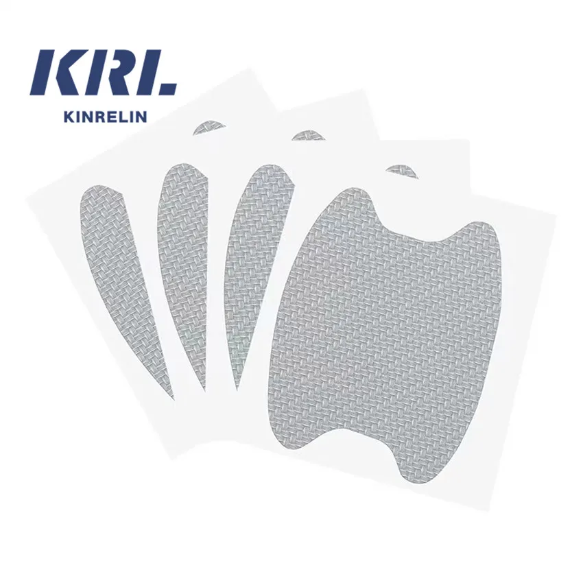 Universal Carbon Fiber Car Door Handle Protection Anti Scratch Sticker