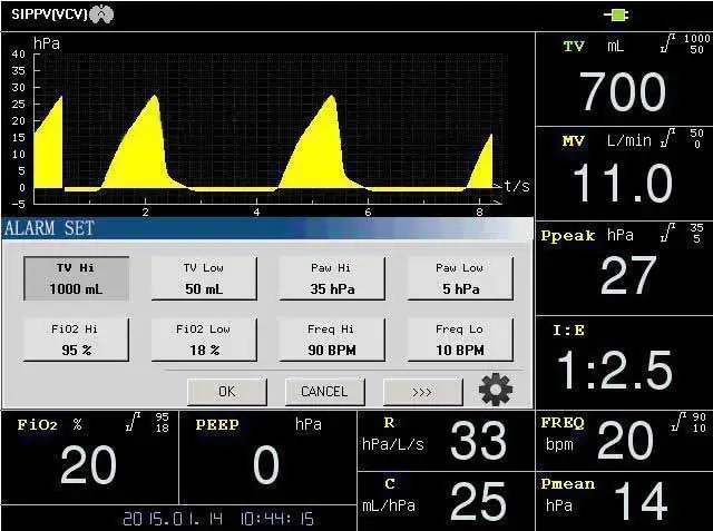 puao medical equipment manufacturer wholesale top grade ventilators machine for icu hospital