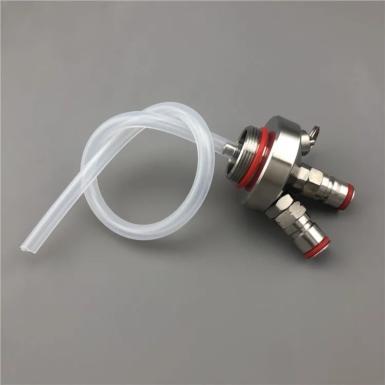 Насадка-дозатор для пива, из нержавеющей стали, с шлангом 12 дюймов, для миникеток 2 л, 3,6 л, 5 л