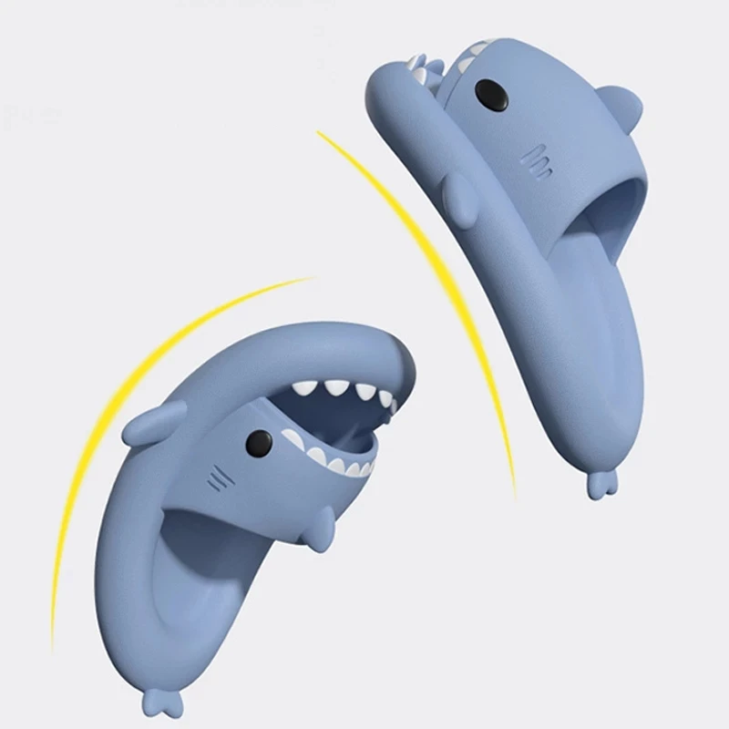 Womens Summer Sandals 2022 Flip Flops Men Shark-slippers Home Anti-skid Couple Fashion Shoes Outdoor Indoor Shark Slippers
