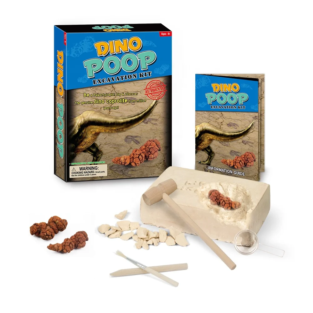 Wholesales Professional Customize Private Label Deluxe Dinosaur Poop Excavation Dig It Out Kit/Dinosaur Coprolite Dig Kit Toys