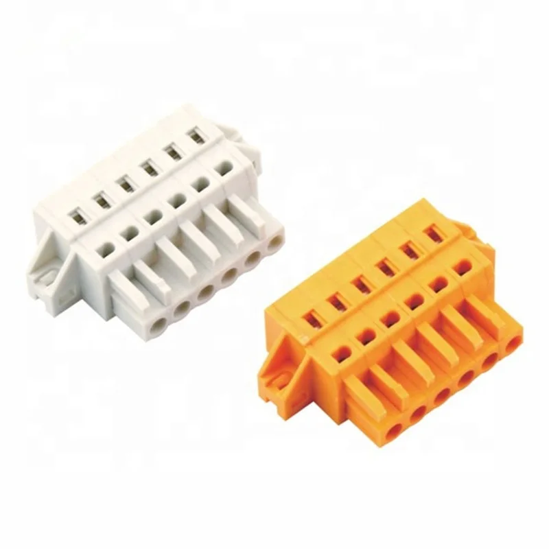 hot sales pitch 5.0/5.08/7.62mm plug in screwless connector MCS spring terminal block connector