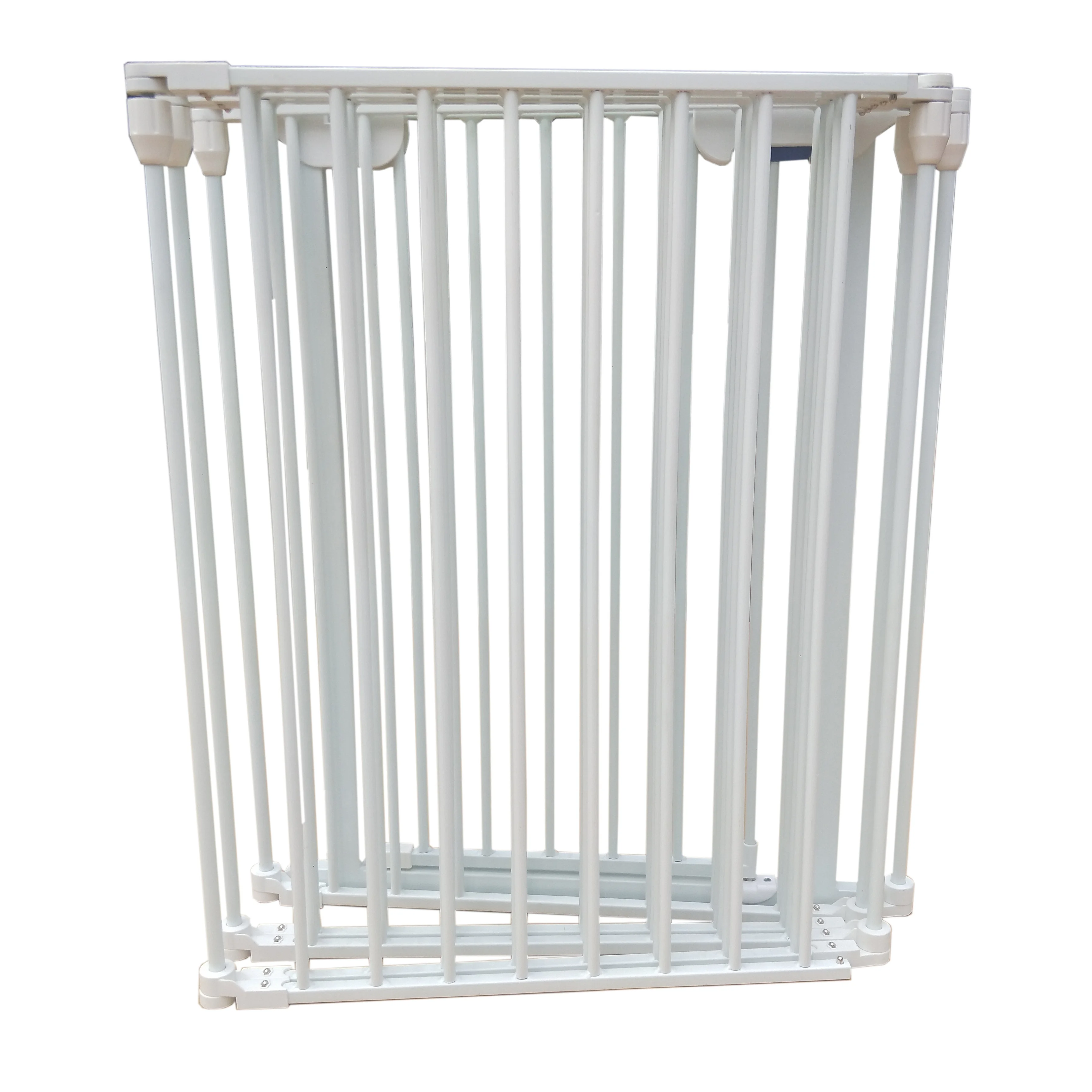 Заводская дешевая цена, белые портативные дверные ограждения и барьеры для безопасности детей дома
