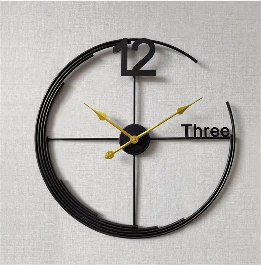 Nordic Luxury Unique Design Metal Buy Wall Decoration Clock Home Decor