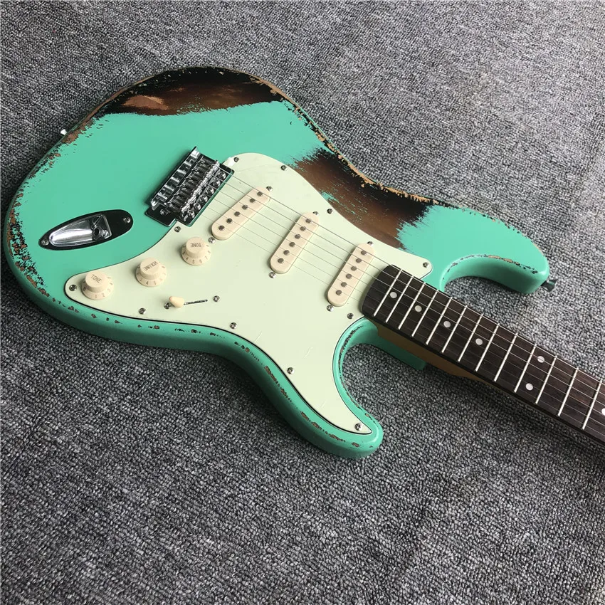 Heavy Relic vintage OEM custom for sale hand made rosewood fretboard electric guitar guitare guiter guitarra gitar guitars