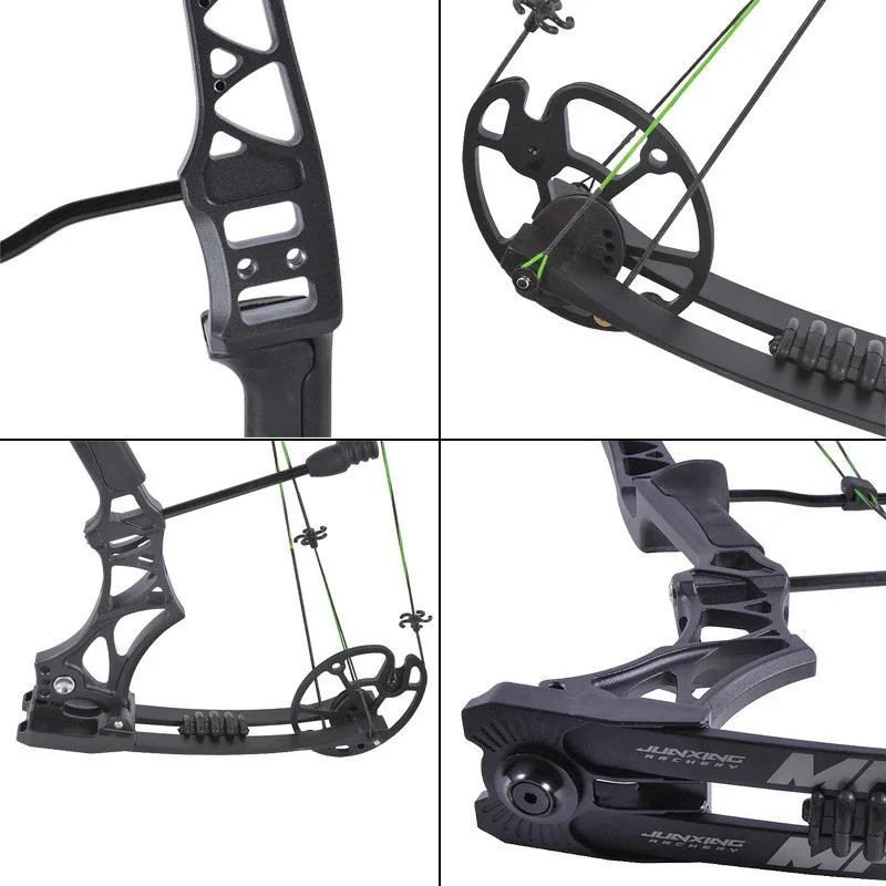 M129 Metal 30-70 Lbs Pulley Compound Bow Slingshot Hunting Bow and Arrows Compound Bow