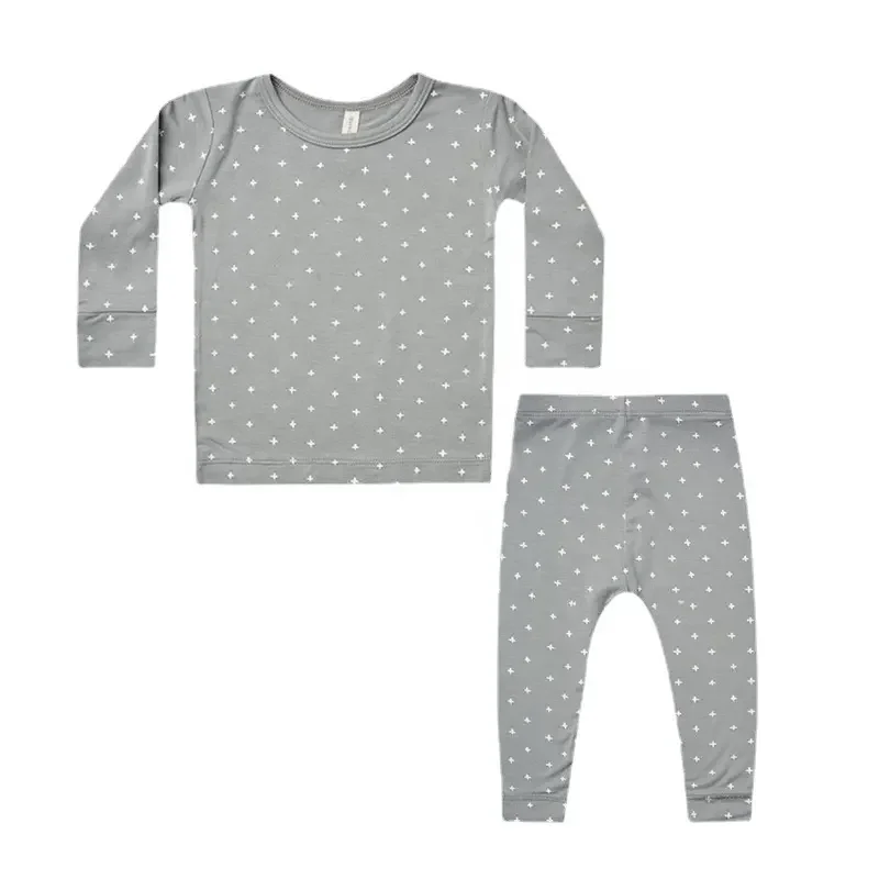 New Arrival 95% Bamboo Viscose 5% Spandex Bamboo Pajamas Baby And Kids Dual Zipper Bamboo Baby Clothes