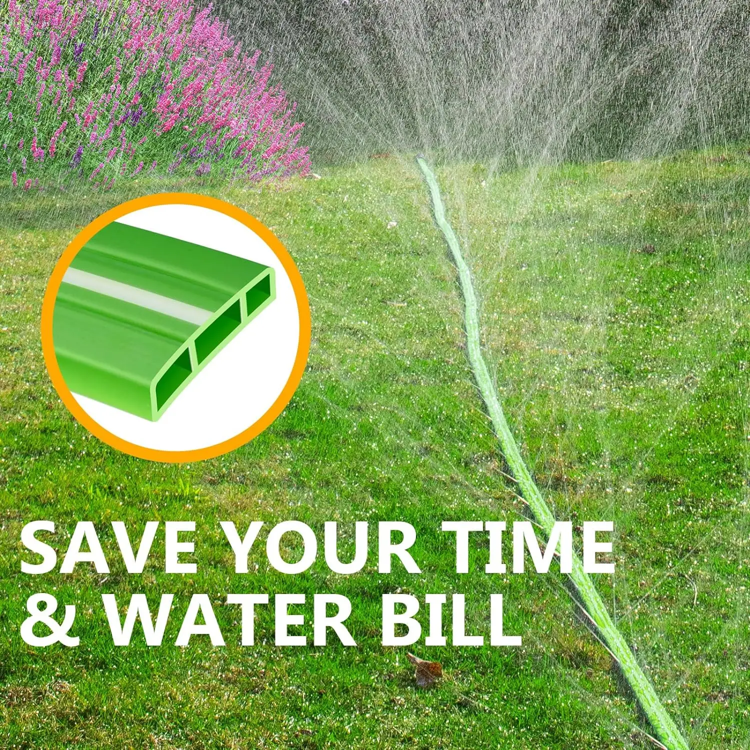 Hot Sale Flat Sprinkler Hose with Holes Soaker Drip  Hose Pipes System for Garden  Irrigation