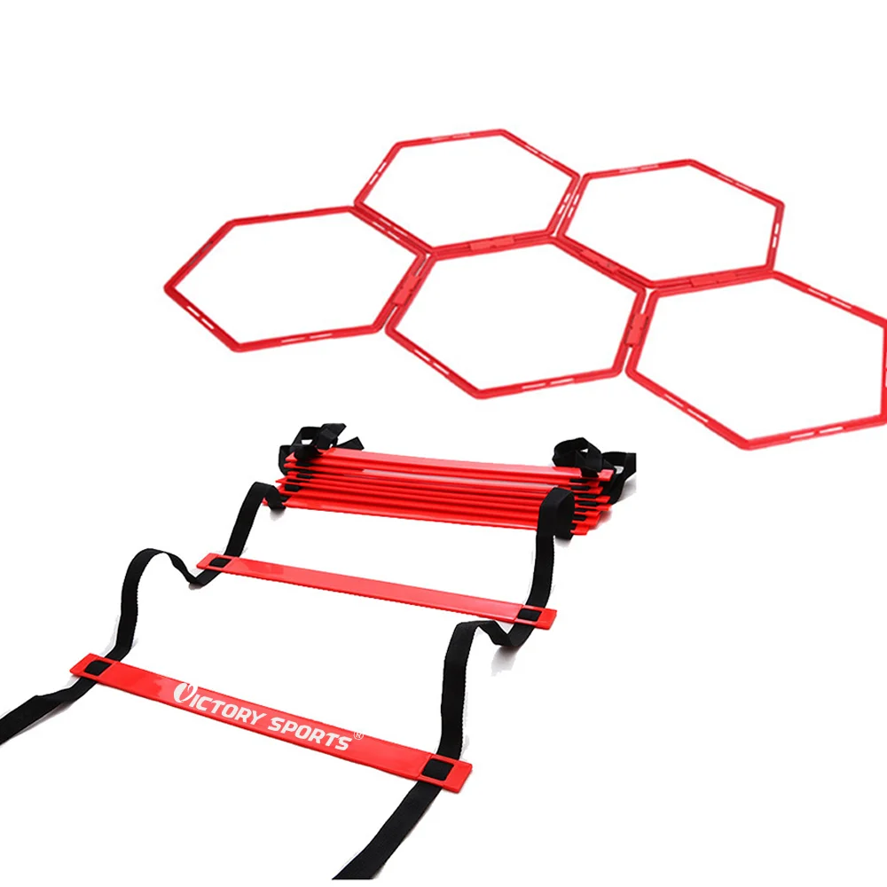 Professional Adjustable PP Football Soccer Training Hex Agility Speed Ladders