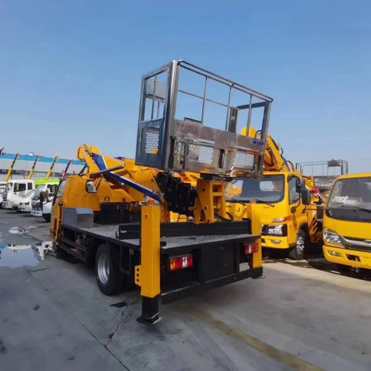 JMC 4x2 ISUZU engine 17.5 m aerial work truck Hydraulic platform lifting trucks High-altitude construction vehicle