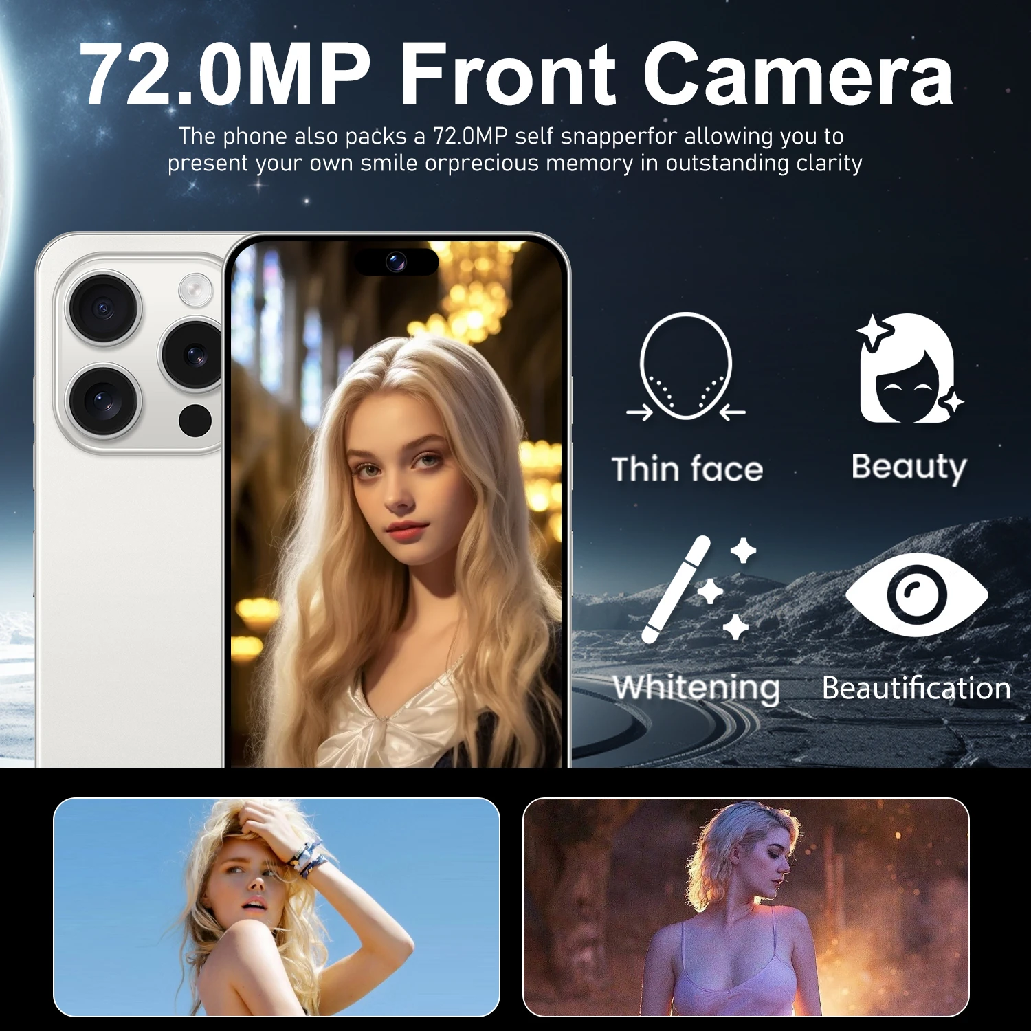 Manufacturer Original 15 Pro Max 7.6 Inch Clone 4G 5G Smartphone 16GB+1TB Unlocked Dual Sim Card HD Android 15 Pro Max Logo