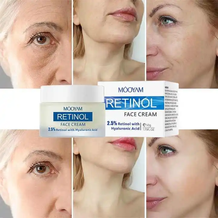 MOOYAM Retinol Cream Anti Aging Remove Wrinkles Facial Hyaluronic Acid Tightening Lifting Neck Firming Face Cream