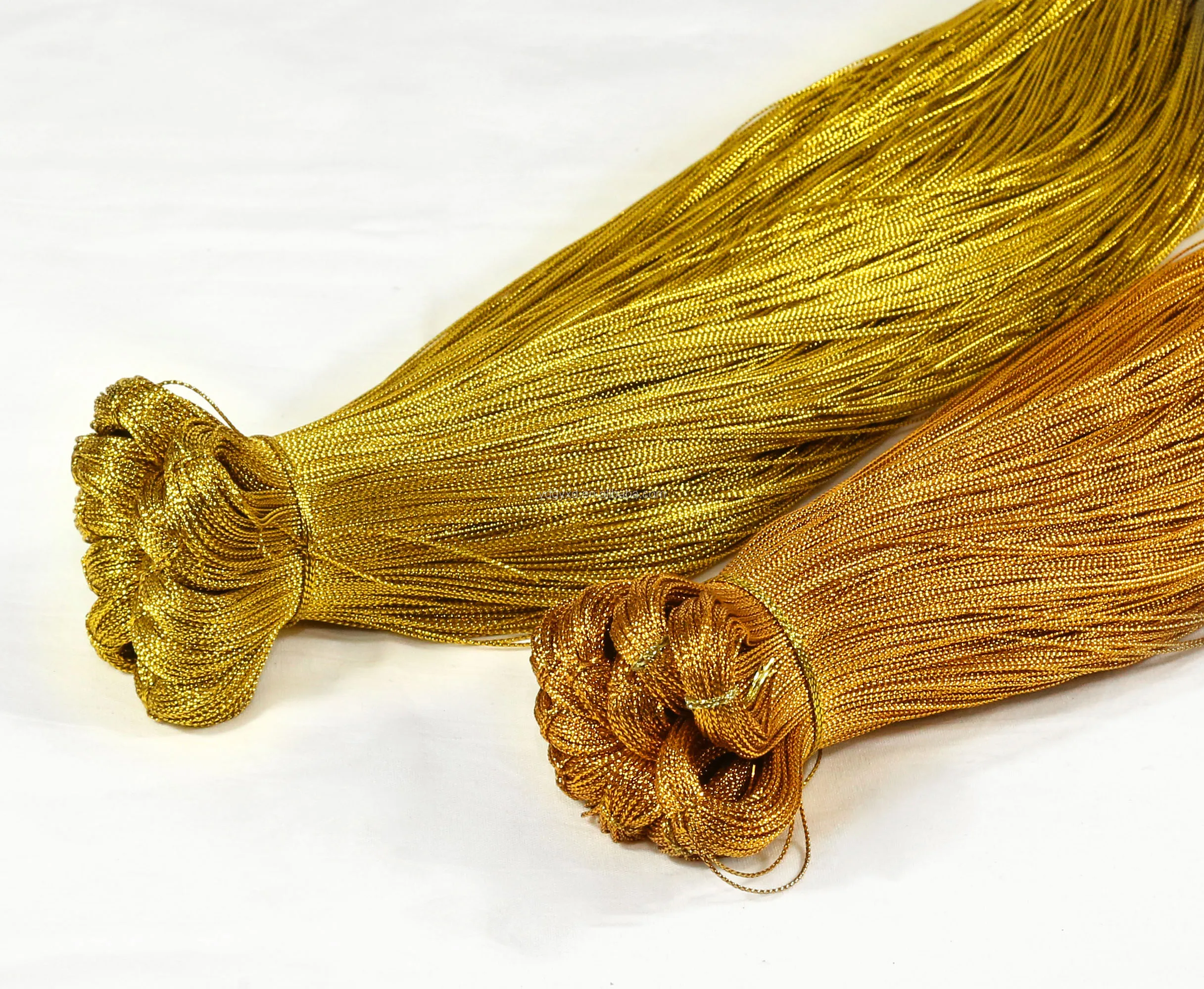 Высокопрочная Золотая толстая пряжа, 8 прядей, металлическая пряжа для шитья, для плетения