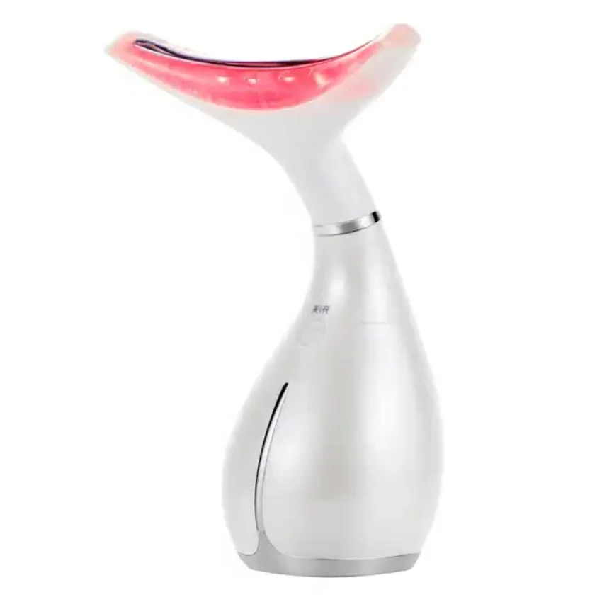 Special Price EMS Red Led Light Therapy Face & Neck Lifting Rejuvenation Facial Massager Instrument