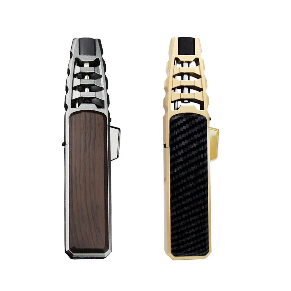 Refillable Kitchen Cooking Lighter Torch Windproof Adjustable Jet Windproof Gas Lighter for Cigar Shipping Forwarder