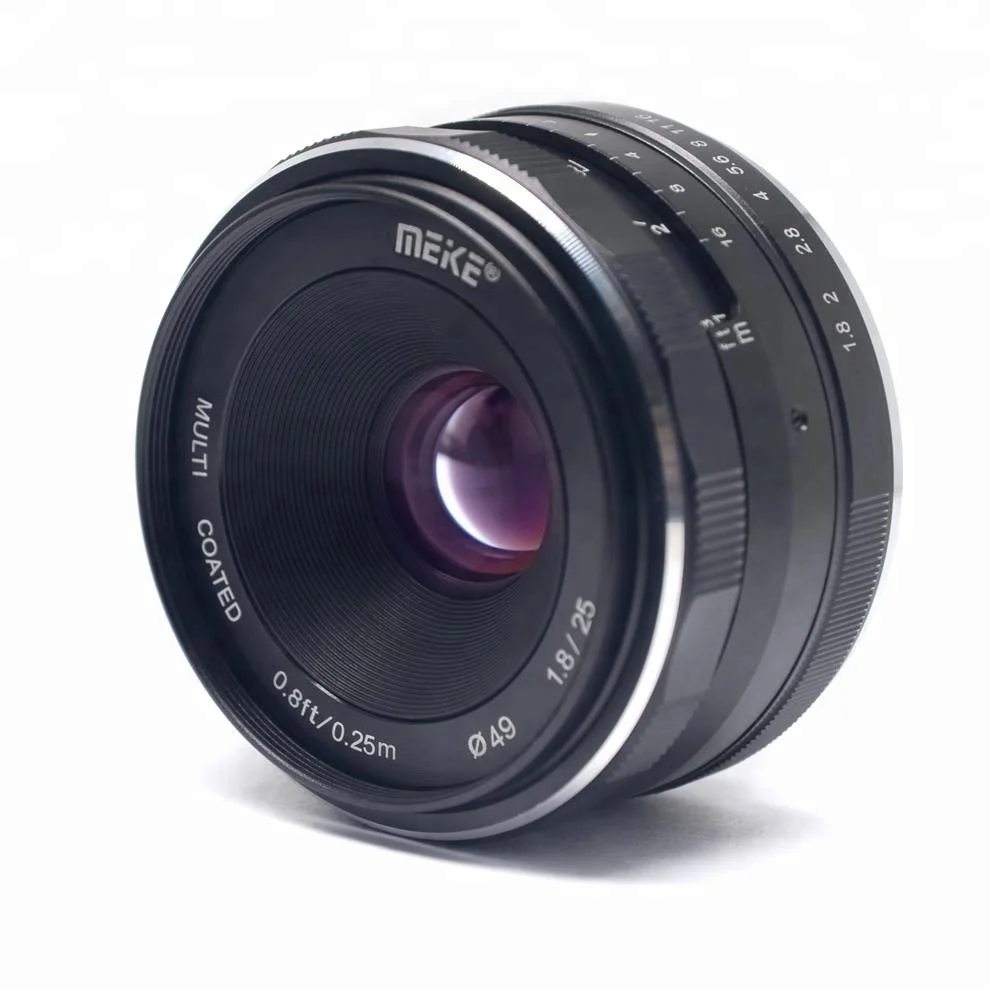 MEKE Meike 25Mmf1.8Canon/Sony/Fuji/M43Large aperture wide angle of mirrorless cameraAPS-CFrame manual focus lens