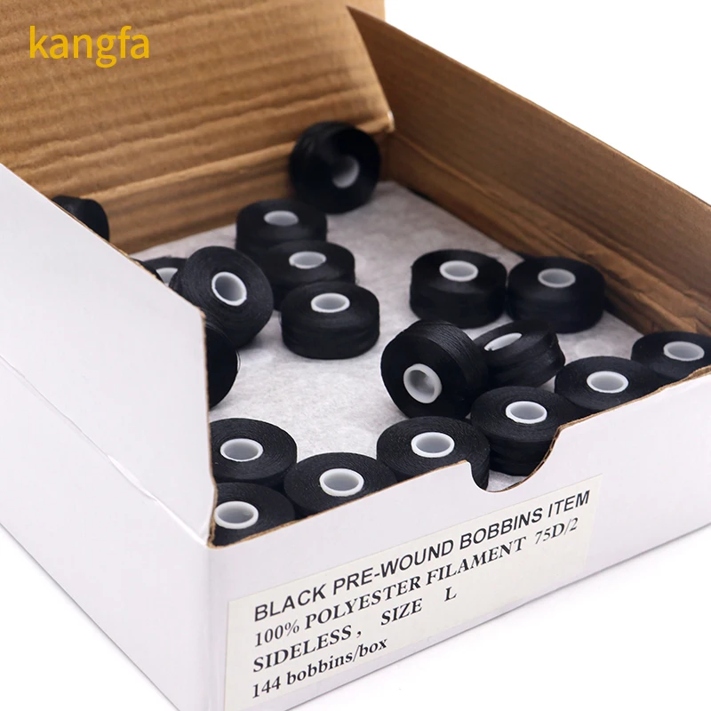 SEWING BOBBINS - 25 COUNT BOBBIN THREAD FOR SEWING MACHINE WITH STORAGE BOX