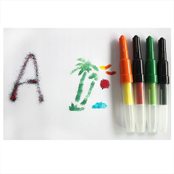 KHY 10 Color Changing Magic And Spray Graffiti With Drawing Colored Blowing Bubble Lansay Set Pet Art Mouthe Air Blow Marker Pen