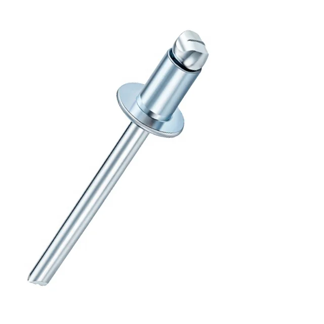 Steel Open End Blind Rivets Flat Round Head Iron Carbon Mild Steel Pop Blind Rivet