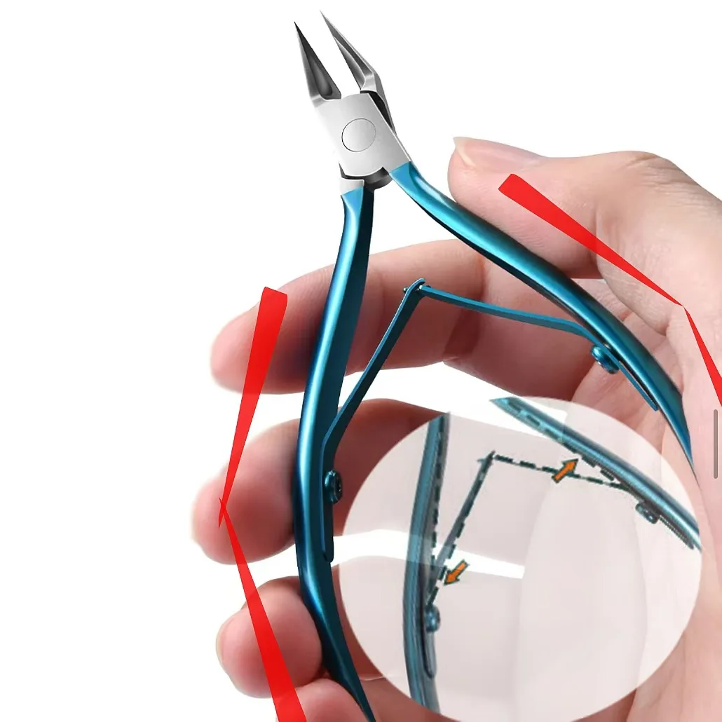 BIN Stainless steel scissors for nail grooves and hawks Nail clippers to remove dead skin and cut toenail diagonal scissors