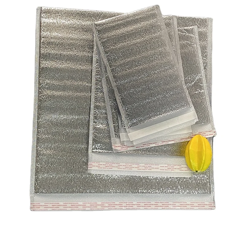 Custom  disposable Insulated Aluminium Foil Ice Cooler bag thermal  EPE Insulated bag