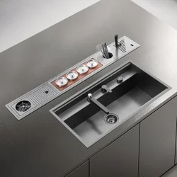 Factory Direct Sales Nano Black Bar Stainless Steel Handmade Hidden Kitchen Sink