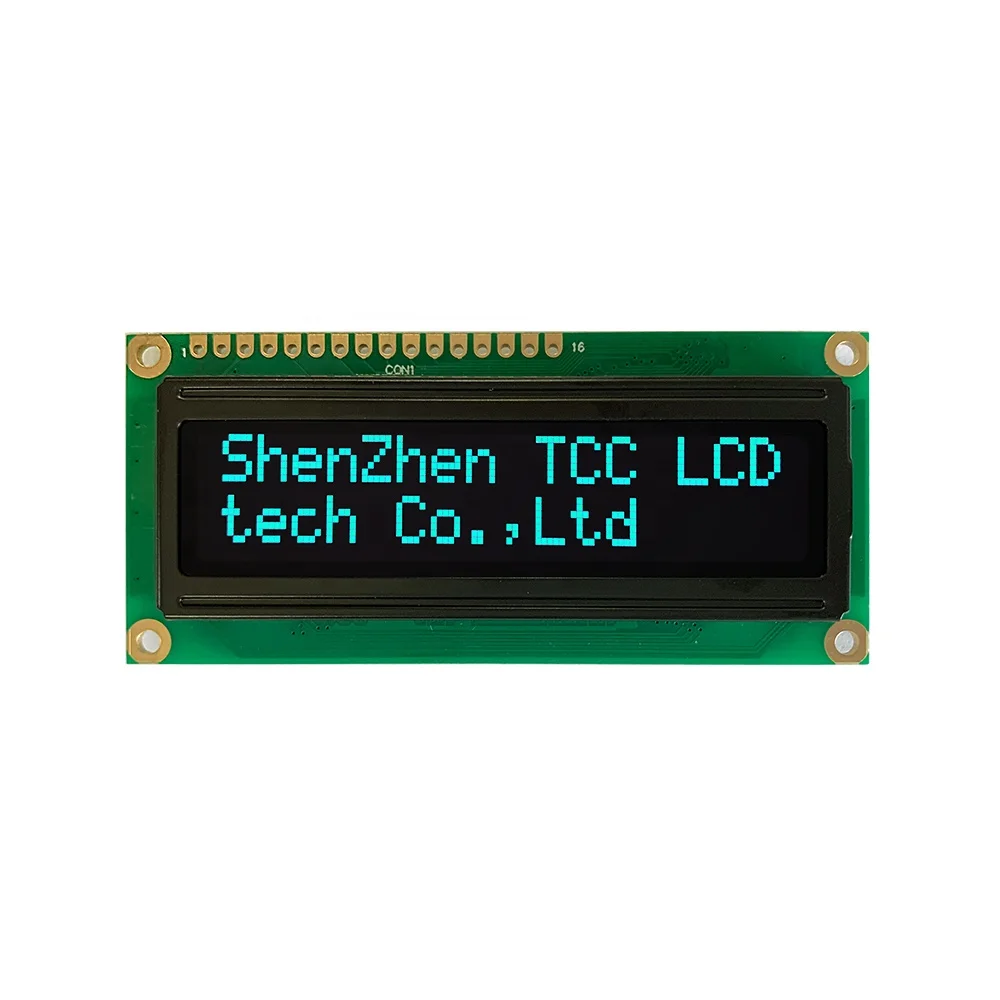 RoHS square Winstar 1602 oled screen Parallel or serial MPU interface 16x2 character oled display