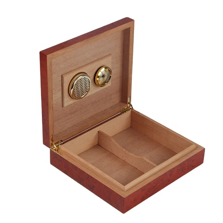 Solid Wood Cigar Humidor Box Case Wooden Cigar Humidor