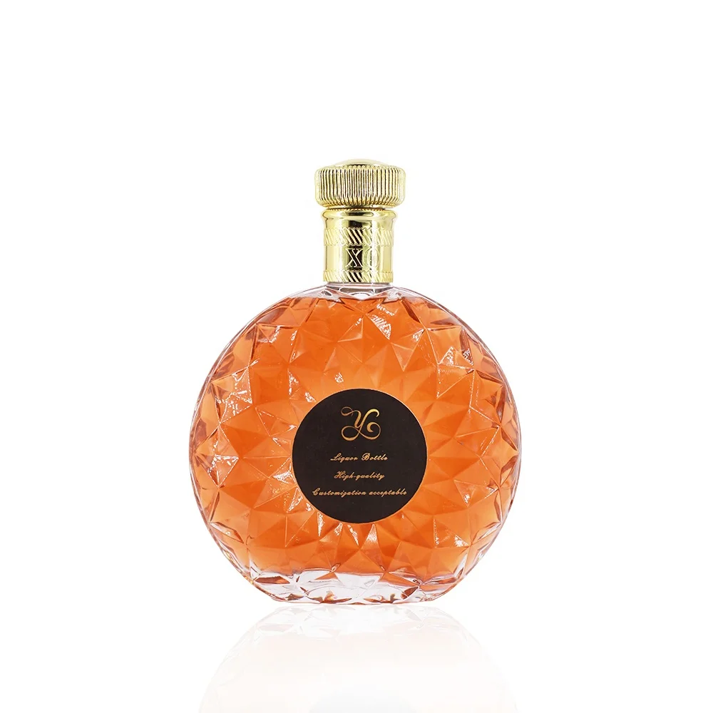 Wholesale 700ml Xo Glass Spirit Brandy Bottles Empty Wine Bottles Spirit Glass Bottle With Lid