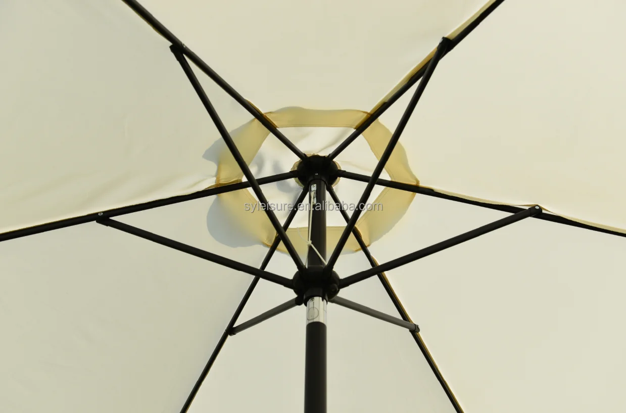 Outdoor furniture wooden cotton rope woven folding garden umbrella
