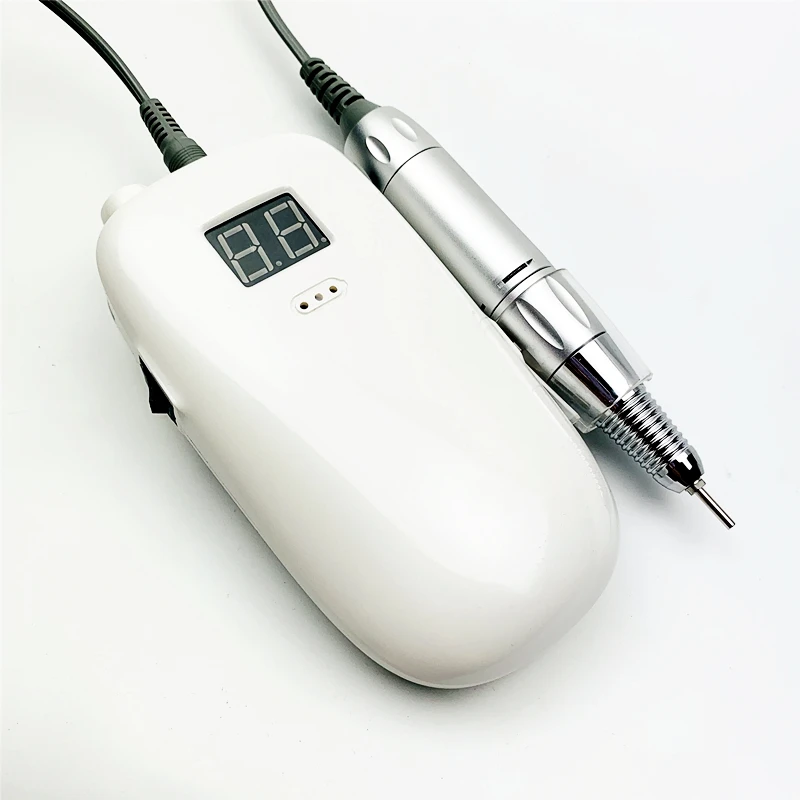 Профессиональная акриловая дрель для ногтей высокой мощности, беспроводная, 2020 новый дизайн, оборудование для маникюрного салона, портативная дрель, дрель для ногтей 35000 об/мин