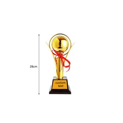 Metal Trophy Customized Logo Soccer Football And Basketball Championship Trophy Sports Award Trophy