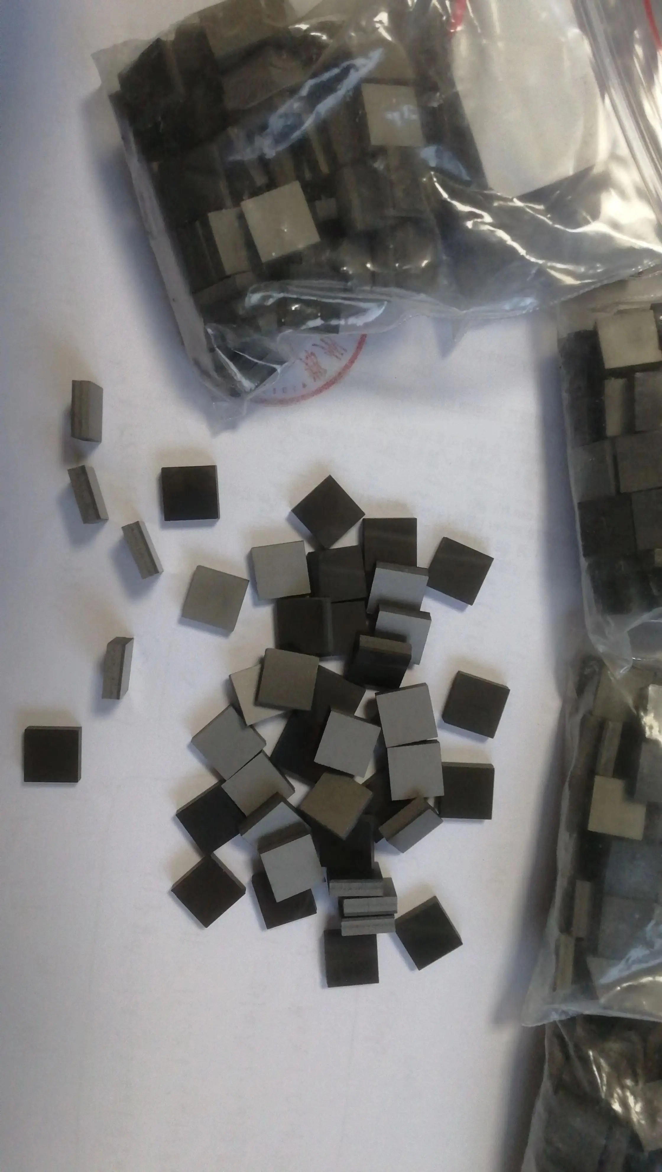 6*10*1.6mm pcd strips for india market stone cutting 11*11*3.2mm pcd tips